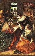TINTORETTO, Jacopo Christus bei Maria und Martha Sweden oil painting artist